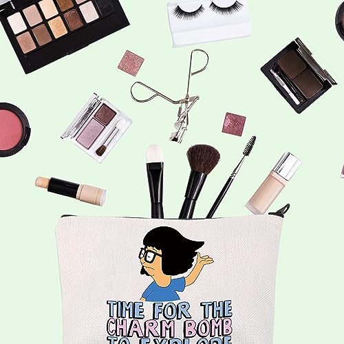 Tina Belcher Zipper Makeup Cartoon TV Show Merchandise Gifts Cartoon Inspired Gift For Tina Fans (TO EXPLODE)