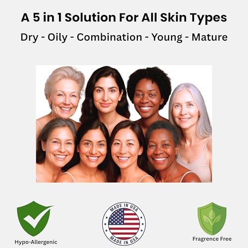Face Primer For Makeup with 17% Vitamin C, Brightening & Illuminating, Evens Skin Tone, Smoothing, All Skin Types, No Pilling, Grips Makeup, Fragrence Free, Vegan, 1fl oz