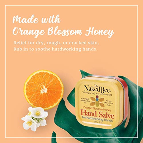 The Naked Bee Hand & Cuticle Healing Salve (1.5oz/Sunflower, Beeswax & Shea Butter) + Moisturizing Hand & Body Lotion 6.7oz Coconut & Honey