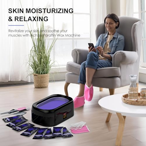 4000ml Paraffin Wax Machine for Hand and Feet - Professional Wax Warmer with 200W Thermal Core, LED Real-time Temp Control & 167¡ÆF Rapid Melting, Intense Hydration with Hand Wax Paraffin Bath