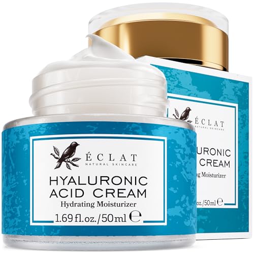 Eclat Skincare Retinol Night Cream + Hyaluronic Acid Cream Set - Retinol Moisturizer with Hyaluronic Acid + Ceramide & Vitamin B5 Hydrating Cream ? Anti Aging, Firming & Deep Moisture Duo 50 ml each