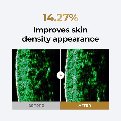 BOM COSMETICS Power Gold Ampoule Mask 0.88 oz, Peptide & Gold Sheet Mask for Hydration, Nourishment, Glow Skin ? High-Concentration Ampoule Essence, Moisturizer Collagen Facial Sheet, Korean Skin Care