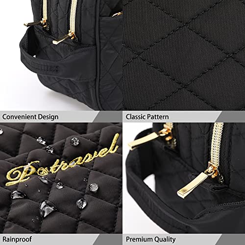 VanFn Cosmetic Bags, Makeup Bag Cosmetic Bag for Women Cosmetic Travel Makeup Bag Large Travel Toiletry Bag for Girls Make Up Bag Brush Bags P.Travel Series