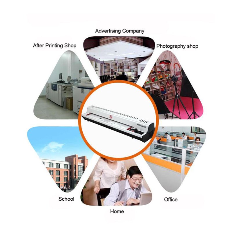 12.5 Inch Commercial Thermal Laminator Machine with Cold & Hot Settings