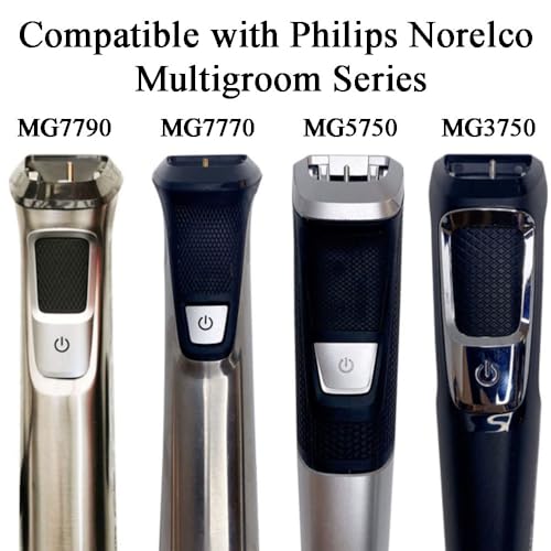 Replacement Trimmer Head Mini Foil Blade Cutter Compatible with Philips Norelco Shaver Multigroom Model MG7750,MG7770,MG7790,MG7791,MG3750,MG5750,BT5511 Shaver Attachment Replacement Part