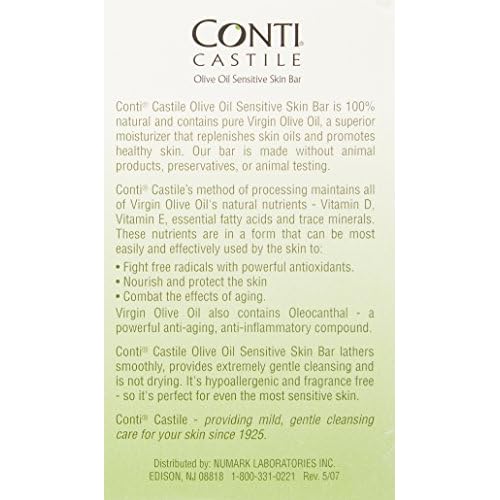 Special pack of 6 NUMARK LABORATORIES INC. CASTILE SOAP CONTI 3.7 oz