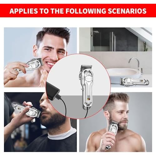 MEROM Charger Cord Compatible with SURKER Mens Hair Grooming Trimmer K7S K7S-Silver K7S-Gold K9S SK-1616 Replacement Hair Clipper Power Cable
