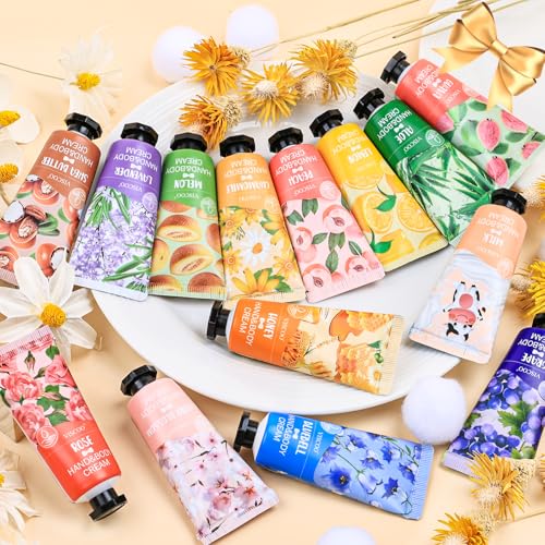 252 Pack Hand Cream Gifts Set for Women,Easter Basket Stuffers,Mothers Day Gifts,Teacher Appreciation Gift,Nurse Week Gift,Mini Hand Lotion Travel Size in Bulk for Dry Cracked Hands