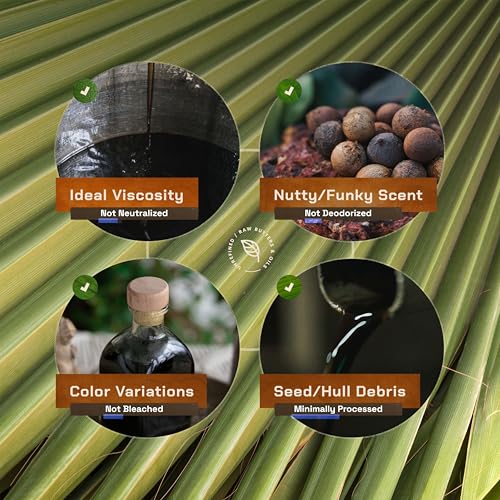 Tamanu Oil | No Chemicals | Natural Scent | Unrefined, Raw, Cold Pressed, Solidifies in Winter | Wild Grown Organic Indian Origin | DIY Face, Body, Scalp & Hair | Aluminium Bottle 20.9 Fl Oz