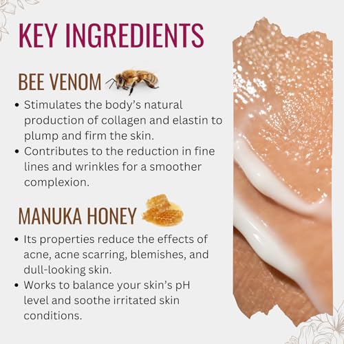 Natural Bee Venom Face Lift Treatment Cream for Skin with Active Manuka Honey, Shea, Cocoa Butter, and Jojoba ? Nature¡¯s Most Powerful Solution!