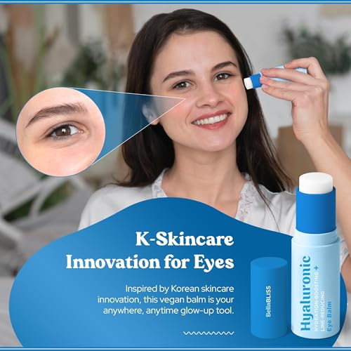 Bella Bliss Hyaluronic Eye Balm ? Hydrating Under Eye Cream for Fine Lines, Puffiness & Dryness ? Anti-Aging Formula ? With Hyaluronic Acid ? Made in Korea ? 0.35 oz / 10g ? Pack of 2