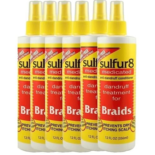 Sulfur8 Dandruff Treatment For Braids 12 Ounce Spray (Pack of 6)