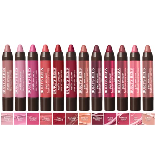 Burt's Bees 100% Natural Moisturizing Gloss Lip Crayon, Tahitian Sunset - 1 Crayon