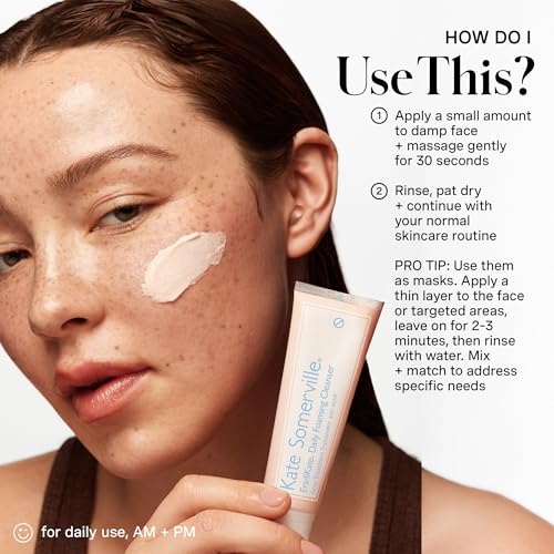 Kate Somerville Pore-fect Skin Edit Travel Kit : ExfoliKate, EradiKate, & Goat Milk Cleanser Holiday Gift Set