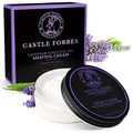 Castle Forbes Lavender Shaving Cream For Men, 6.8 fl.oz. | Moisturizing Smooth Shave Lather w/ Esseantial Oils | Protects Sensitive Skin From Razor Burn & Irritation | Luxury Grooming & Beard Care
