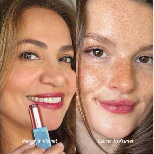 SOSHE Beauty - Peptide Glow Hydrating Lip Treatment | Intense Moisture | Peptides, Vitamin E, Hyaluronic Acid | Cruelty-Free, Certified Plastic Negative (Kismet - Deep Berry)