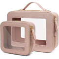 Clear Makeup Bag Small, TSA Approved Portable Toiletry Bag with Zipper Cosmetic Travel Bag Makeup Organizer Case Mini Makeup Pouch for Purse Car Organizer Bag for Women Men