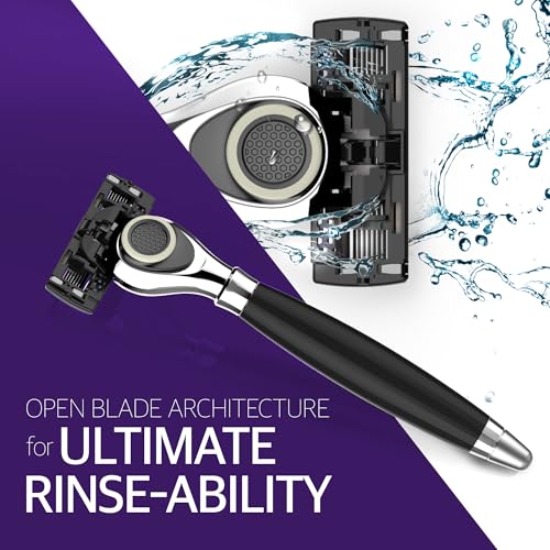 DORCO Pace Classic - Seven Blade Razor System with Pivoting Head and Premium Handle- 9 Pack (1 Handle + 9 Cartridges)
