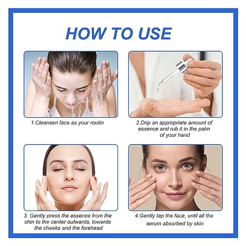 Facial Serum 1 Fl Oz, Anti Aging Serum For Face, Instant Face Tightening, Reduce Fine Lines, Wrinkles, Boost Skin Collagen, Hydrate & Plump Skin