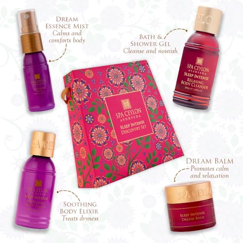 SPA CEYLON Sleep Intense Discovery Set | Ayurvedic Spa Kit for prepare for Sleep | Spa Set