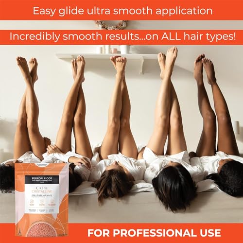 Cirepil - Cristalline - 800g / 28.22 oz Hard Wax Beads Bag - Unscented & Rosin-Free, Micro-Crystalline Formula for Highly Sensitive Skin - Clear Gel Stripless Hair Removal for Face & Body, Low-Temp