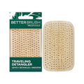 EcoTools Travel Detangler Hairbrush, Gently Detangle & Smooth Hair, Brush For Wet Or Dry Hair, Heat Resistant, Mini Renewable Bamboo Hairbrush For Styling On-The-Go, Vegan & Cruelty-Free, 1 Count
