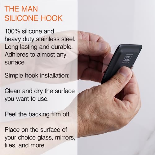 The Man Silicone Face Scrubber & Silicone Hook ? Bundle