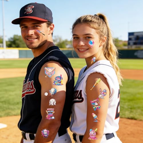 8 Sheets 200+ Respect the Drip Temporary Tattoos Stickers Ice Cream Baseball Drip Party Decorations Favors Tattoo Stickers Baseball Sport Team Ice Cream Theme Gifts Rewards Supplies