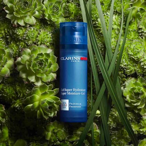 CLARINSMEN Super Moisture Gel | Cooling Gel For Men | Hydrates, Mattifies, Soothes, Energizes and Defies Shine | Calms and Tones Skin After Shaving | All Skin Types | 1.7 Ounces
