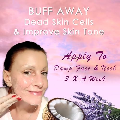 Coconut Lavender Scrub Exfoliator for Face & Body | Handmade Small-Batch in California | All-Natural Sugar Scrub for Moisturizing, Glowing Skin | Cruelty-Free & Vegan