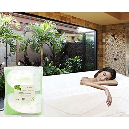 Disposable Individual Bathtub Bag Film for Traveling/Hotel/Household/Salon (86x47 Inch) 8 Pieces