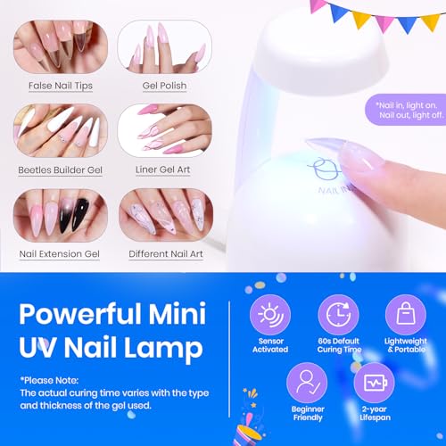 Beetles Tipex Gel Nail Kit, Medium Stiletto & Beetles 15ml Nail Dehydrator and Primer