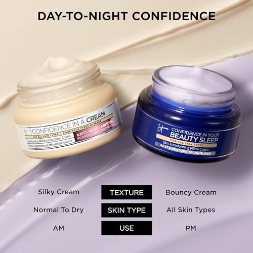 IT Cosmetics Confidence in Your Beauty Sleep - Anti-Aging Night Cream - Visibly Improves Fine Lines, Wrinkles, Dryness, Dullness & Loss of Firmness - With Hyaluronic Acid - 0.47 fl oz