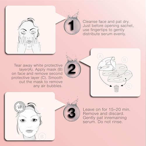STARSKIN Close-Up 1x40g, Coconut Bio-Cellulose Firming Face Mask for all Skin Types, Face Lifting Korean Skincare Mask, Skin Elasticity Improvement and Rejuvenating Effect, K Beauty Skincare