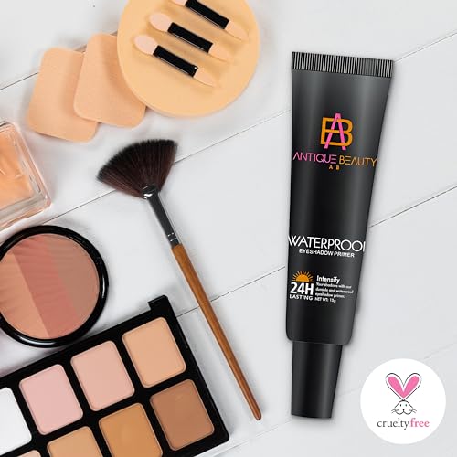 Waterproof Eyeshadow Primer for Oily Eyelids ? 24H Long Lasting, Smudge-Proof Eye Primer Base for All Skin Tones ? Antique Beauty (15 g)
