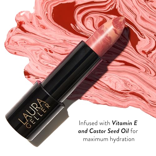 LAURA GELLER NEW YORK Italian Marble Sheer Lipstick, Al Fresco + Modern Classic Lip Liner, Major Mauve