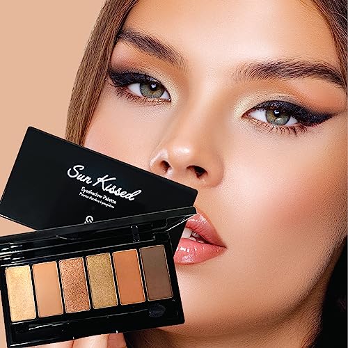 Sistar Eye Shadow Palette Six Colors With Brush Sun Kissed Pink Blossom Blendable Eye Makeup