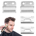 2 Pack Blade Fit for Wahl Clipper Blades Replacement, Professional Precision 2 Holes Adjustable Hair Trimmer Parts Blades Compatible