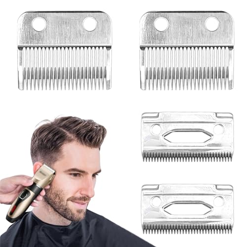 2 Pack Blade Fit for Wahl Clipper Blades Replacement, Professional Precision 2 Holes Adjustable Hair Trimmer Parts Blades Compatible