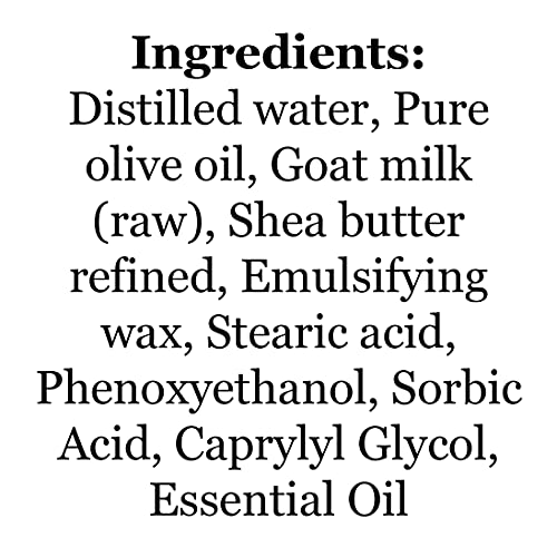 Goat Milk, Essential Oil, and Shea Butter Lotion 8 oz (Lavender)