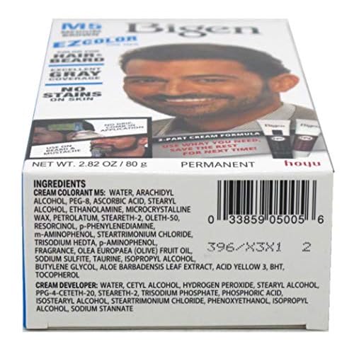 Bigen Ez Color For Men M5 Medium Brown Kit
