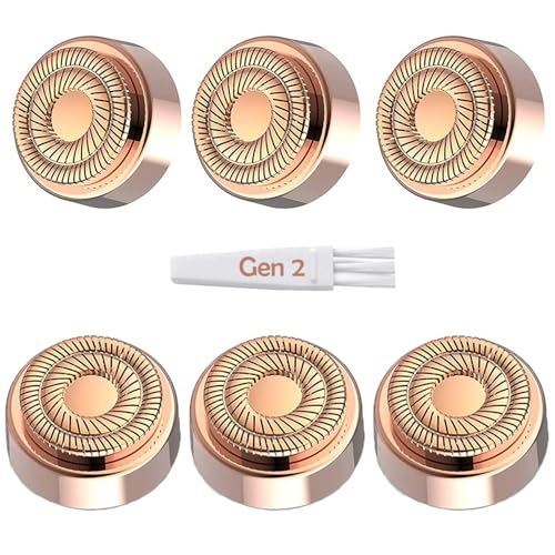 Replacement Heads for Flawless Generation 2, Compatible with Finishing Touch Flawless Facial Hair Remover for Women, Double Halo Gen 2 Replacement Blades, 6 Pack
