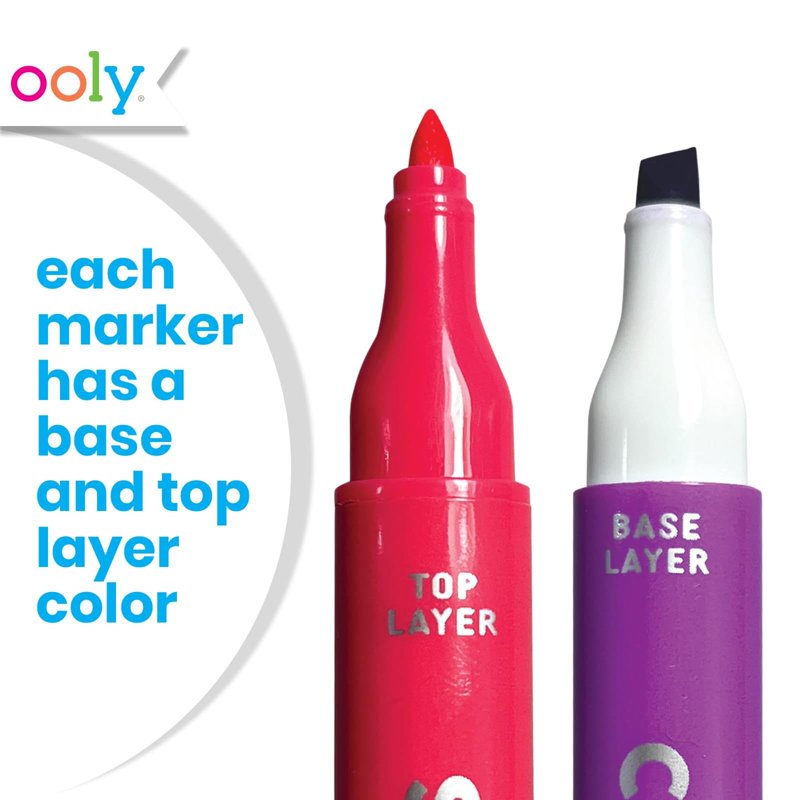 Color Layering Double-Ended Markers Set of 8 for Artists & Creatives