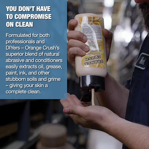 Zenex Orange Crush Hand Soap with Pumice and Skin Conditioners - Industrial Hand Cleaner | Citrus Cr?me Scent | Dissolve Tough Soils | Does Not Dry Out Skin | 1 Gallon (1-Pack)