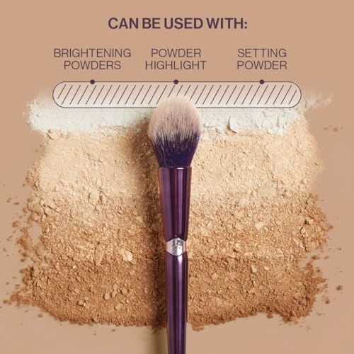 Anisa Beauty Tapered Highlight Makeup Brush ? Precision Tapered Brush for Seamless Application of Highlighter and Illuminating Powders ? Soft, Synthetic Fibers