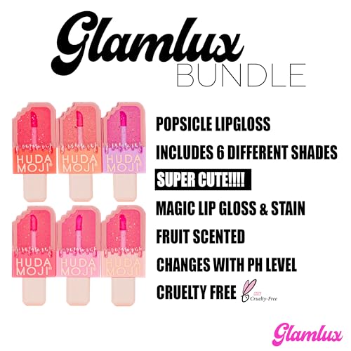 Beauty Bundle Magic Ice Cream Lip Gloss Shiny Lips For Girls & Women Gifts, Long Lasting Shine, Color Changing Lip Gloss Lip Stain, Changes Color When Applied