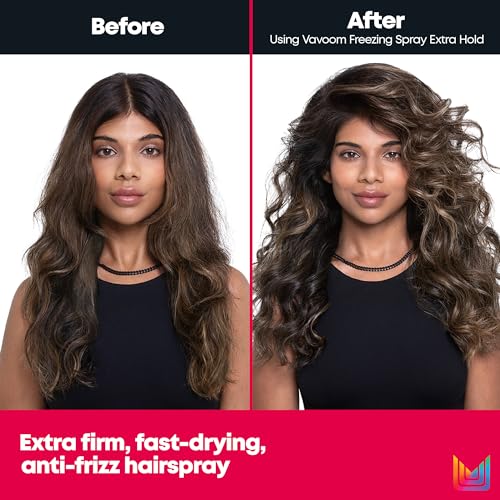 Matrix Vavoom Extra Hold Freezing Styling Spray For All Hair Types- Volumizing & Texturizing Hairspray With Extra Firm Hold, Prevents Frizz & Protects Against Humidity