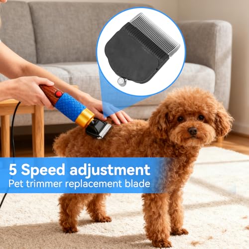 Electric Tufting Trimmer Head, High Temperature Carpet Trimmer Replacement Head 5 Levels Tufting Clippers Blades for Carpet, Rug Cleaning