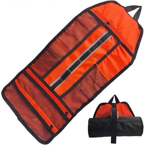 Travel Toiletry Bag for Men -Water-Resistant Compact Bathroom Roll Organizer, Water-resistant Shaving Bags for Toiletries Accessories, Door Room Essentials