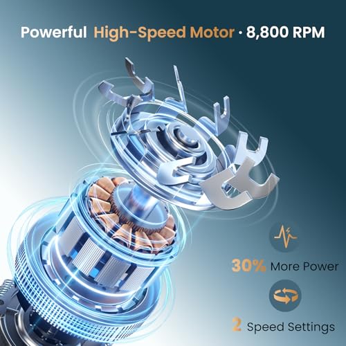 MAXGROOM¢ç PRO 7D Head Shaver for Bald Men, Electric Head Razor with 7D Flexible Blades, Long Battery Life, IPX6 Waterproof, LED Display, 2 Speed Settings, Cooling Design, Premium Gifts for Men